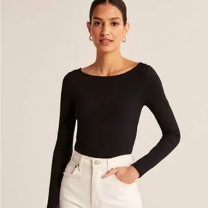 Abercrombie SoftAF long sleeve boat neck top